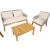 Dārza mēbeļu komplekts FLORIDA galds, dīvāns un 2 atzveltnes krēsli