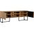 TV table HAMPTON 160x40xH60cm, melamine with oak bark