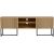 TV table HAMPTON 160x40xH60cm, melamine with oak bark