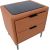 Night stand LENA 50,5x41xH54cm, cognac brown