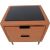 Night stand LENA 50,5x41xH54cm, cognac brown