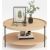 Coffee table CINDY D80xH40cm, melamine oak