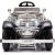 Lean Cars Divvietīgs elektromobilis Retro Mercedes 540K, melns