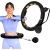 Vingrošanas riņķis HHM13 HULA HOOP BLACK/GOLD MAGNETIC WITH WEIGHT + COUNTER HMS