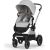 CYBEX EOS Lux kombinētie rati, Lava Grey, sudraba rāmis