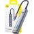5-Port HUB AIR Baseus UltraJoy Series Type-C - HDMI, USB3.0x2, PD, RJ45 (grey)