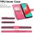 Case Flower Book Samsung A346 A34 5G rose-red