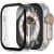 Tempered glass case 360 degree cover Apple Watch 41mm transparent