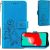 Case Flower Book Samsung A536 A53 5G blue