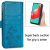 Case Flower Book Samsung A037 A03s dark blue