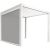 Pull-down screen for gazebo MIRADOR-111 3m, white/light grey