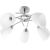 Activejet Classic chandelier pendant ceiling lamp NIKITA nickel 5xE27 for living room