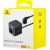 Wall charger Baseus PowerCombo 3AC+2U+2C 30W, 1.5m (black)