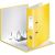 Mape-reģistrs LEITZ WOW 180°, A4 formāts, 80 mm, dzeltenā krāsā