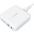 Deskop charger Choetech PD8008,  2x USB-C, 2x USB-A, GaN, 100W (white)