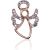 Zelta kulons #1300368(Au-R+PRh-W)_DI, Sarkanais Zelts 585°, rodijs (pārklājums), Briljanti (0,07Ct), 0.79 gr.