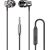 Dudao in-ear headphones headset with remote control and microphone 3.5 mm mini jack silver (X10 Pro silver)
