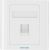 1-Port Keystone Wall Plate 86 Type Vention IFAW0 White