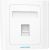 1-Port Keystone Wall Plate 86 Type Vention IFAW0 White