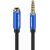 TRRS 3.5mm Male to 3.5mm Female Audio Extender 1.5m Vention BHCLG Blue