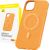 Magnetic Phone Case for iPhone 15 Plus Baseus Fauxther Series (Orange)