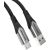 USB 2.0 A to Micro-B 3A cable 0.25m Vention COAHC gray