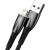 USB cable for Lightning Baseus Glimmer Series, 2.4A, 1m (Black)