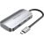 USB-C to USB-C Docking Station, 3x USB3.0, PD 0.15m Vention TNDHB, gray