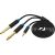3.5mm TRS Male to 2x 6.35mm Male Audio Cable 2m Vention BACBH (black)