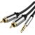 3.5mm Male to 2x RCA Male Audio Cable 1.5m Vention BCFBG Black 3.5mm Male to 2x RCA Male Audio Cable 1.5m Vention BCFBG Black