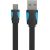 Flat USB 2.0 A to Mini 5-pin cable Vention VAS-A14-B050 0.5m Black