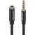 TRRS 3.5mm Male to 3.5mm Female Audio Extender 3m Vention BHCBI Black