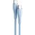 USB-C 2.0 to USB-C 5A Cable Vention TAWSG 1.5m Light Blue Silicone
