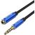 TRRS 3.5mm Male to 3.5mm Female Audio Extender 5m Vention BHCLJ Blue