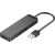 USB 2.0 4-Port Hub with Power Adapter Vention CHMBB 0.15m, Black