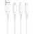 USB to Lightning cable Vipfan Colorful X12, 3A, 1m (white)