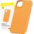 Phone Case for iPhone 15 Pro Baseus Fauxther Series (Orange)