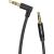 3.5mm Male to 90° Male Audio Cable 1.5m Vention BAKBG-T Black