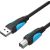 USB 2.0 A male to USB-B male printer cable Vention VAS-A16-B300 3m Black PVC