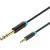 3.5mm TRS Male to 6.35mm Male Audio Cable 2m Vention BABBH (black)