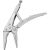 Long Nose Locking Pliers 9" Deli Tools EDL20015B (silver)