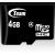 TEAM GROUP Memory ( flash cards ) 4GB Micro SDHC Class 4 with Adapter