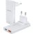 Mini travel wall charger Choetech PD6011 PD65W GaN slim USB-A+C  (white)