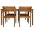 Garden furniture set FORTUNA table and 4 chairs, acacia