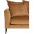 Corner sofa LARTES right corner, brown