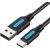 USB 2.0 A to USB-C 3A cable 1.5m Vention COKBG black