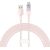 Quick Charge USB-C Baseus Flash, 6A,1m (Pink)