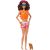 Lalka Barbie Mattel plażowa (brunetka) + akcesoria HPL69
