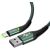 USB to USB-C Mcdodo Magnificence CA-7961 LED cable, 1m (green)