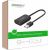 External USB audio card UGREEN 15cm (black)